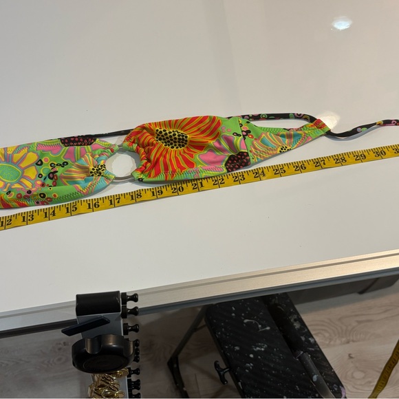 RAMPAGE VTG Multicolor Bikini Top size S Jrs. excellent condition - Picture 3 of 7